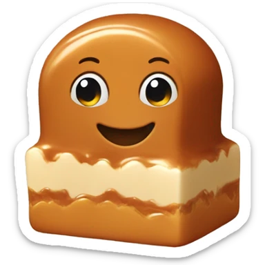 Caramel candy sticker
