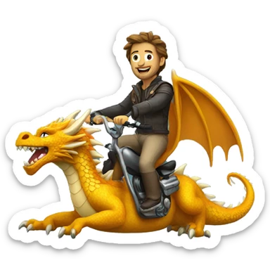 Let Seuz ride on the dragon sticker