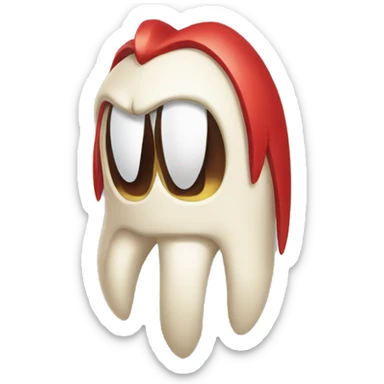 Knuckles character in sonic the hedgehog sticker