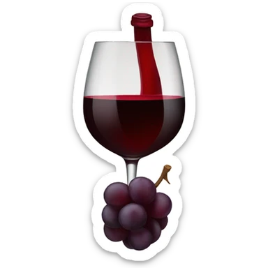 Lazo vino tinto sticker