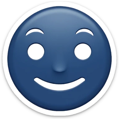 navy blue circle sticker