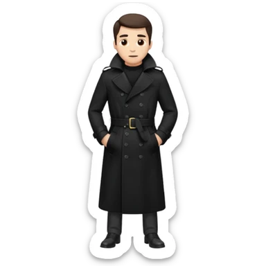 outerwear coat men trenchcoat sticker