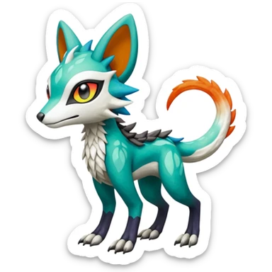 Meloetta-Vernid-Trico-Sergal-Protogen-Primagen-Pokémon-Fakémon-creature sticker