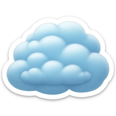 pale blue cloud sticker