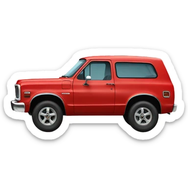 Red 1972 blazer  sticker