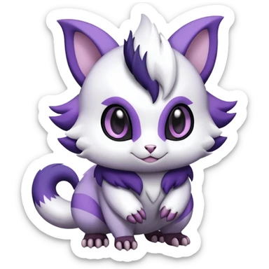 Shiny Furret-Absol-Noibat-Hybrid (Full body) sticker