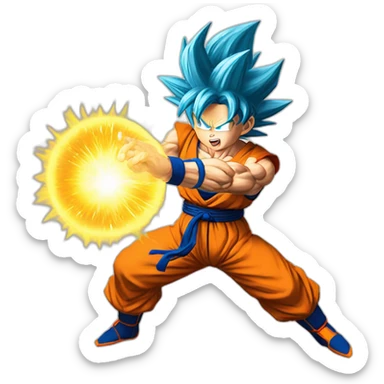 goku kamehameha sticker