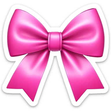 Bow pink sticker