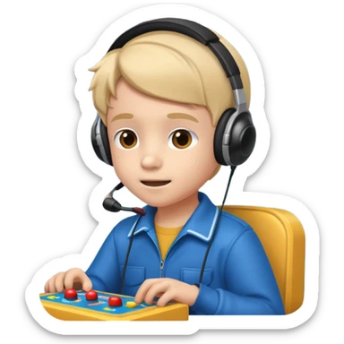 Retro Arcade Kid sticker