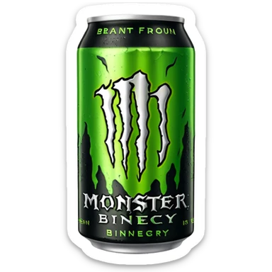 Monster energy drink can sticker