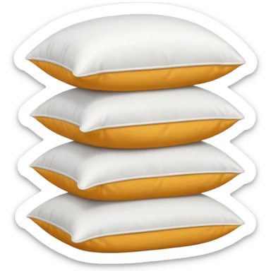 white pillow stack aesthetic  sticker