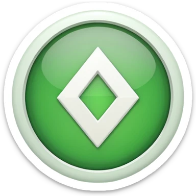 make me a emoji with green circle with a white arrow gonig up sticker