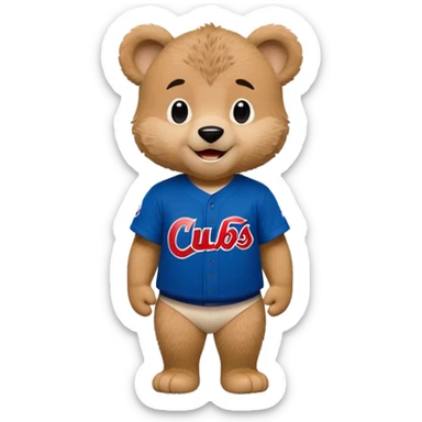 Chicago Cubs Clark the Cub sticker