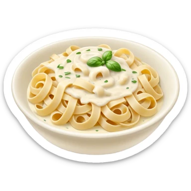 Alfredo pasta sticker