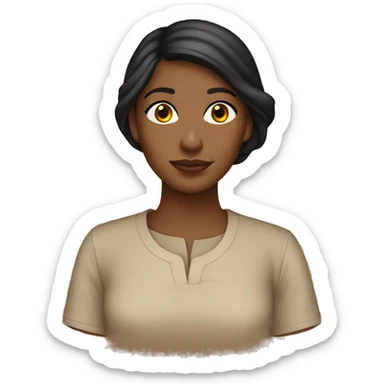 brown girl salvadorian shirt sticker