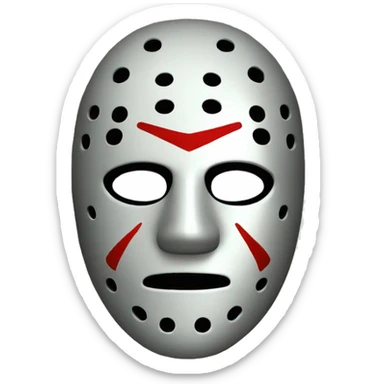 Jason mask sticker