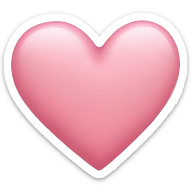 a delicate pink heart sticker