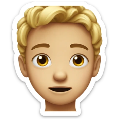 Big eyes emoji crying sticker