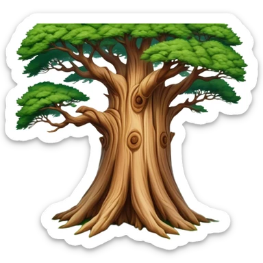 Cinematic Realistic depiction of a majestic Lebanese cedar tree, rendered with intricately detailed bark and lush, vibrant foliage, set against a softly lit, ethereal backdrop that emphasizes its national symbolism sticker