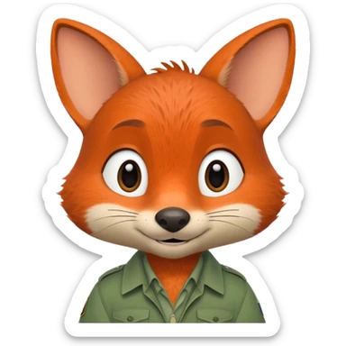Nick zootopia sticker