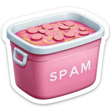 van gogh slop style pink SPAM art landscape sticker