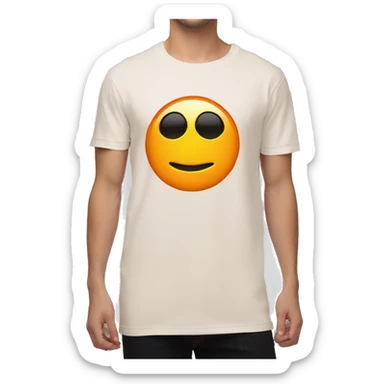 emoji camiseta naranja sticker