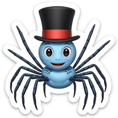 itsy bitsy spider Nursery Rhyme Character sticker