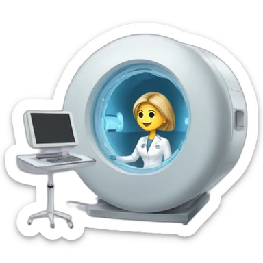 Posh-Radiologist-performing-breast-mri-to-leni-klum sticker