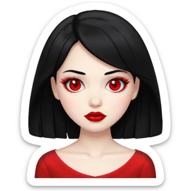 “Emoji girl, femme fatale, tomie vibes sticker