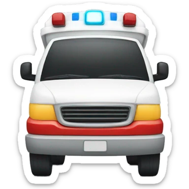 ambulance pleasure emotion sticker