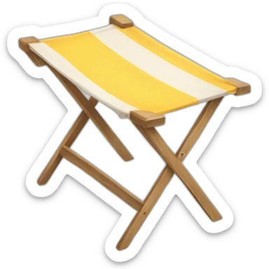 table beach chairs sticker
