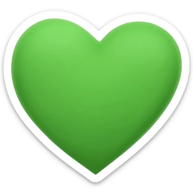 Heart with this hex colour #2ecc71 sticker