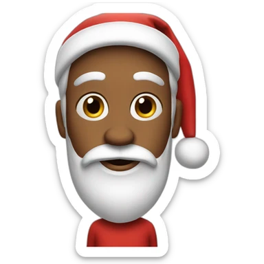 skinny santa claus sticker