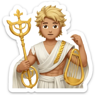 God of wind  give me more than half body  sticker