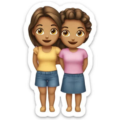 De dos mejores amigas  sticker
