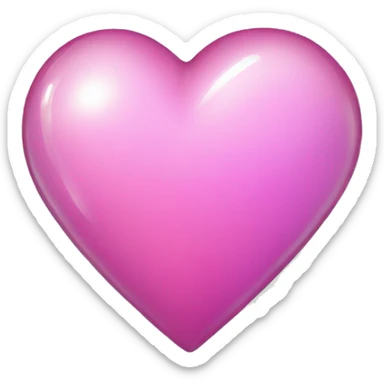 clear glossy heart sticker