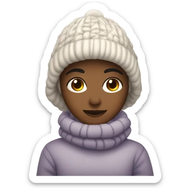 Winter cozy vibes sticker