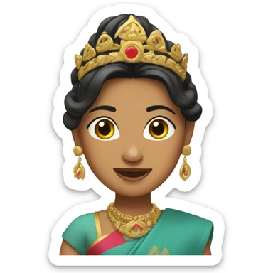 nepali princess sticker