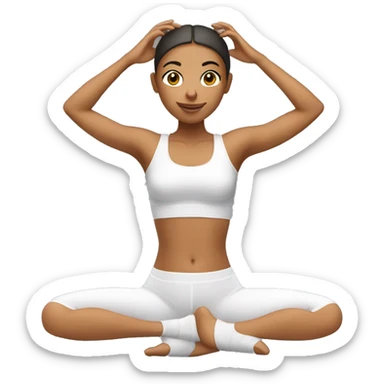 pilates girl sticker