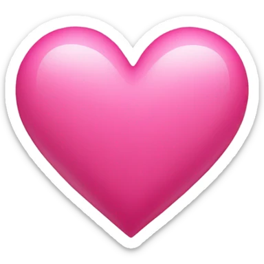 Pink heart sticker