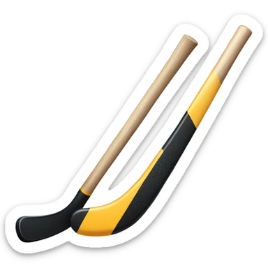 hockey stick and puck sticker