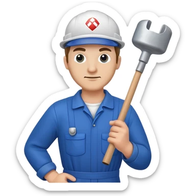 Plumber with plunge sticker
