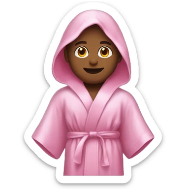 Silky pink robe  sticker