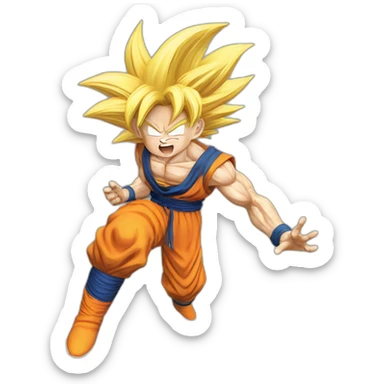 Goku beat saitama sticker