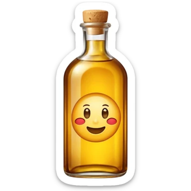 sesame oil emoji - bottle filled with oil  with a label that reads sesame oil sticker