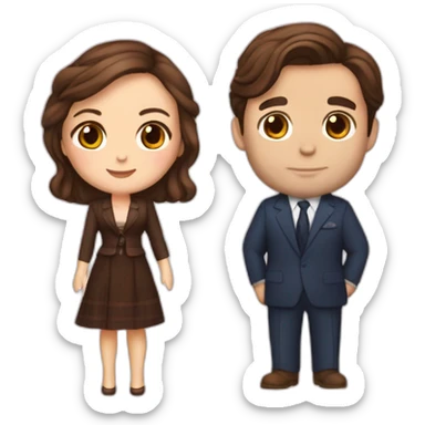 blair waldorf et nate archibald sticker