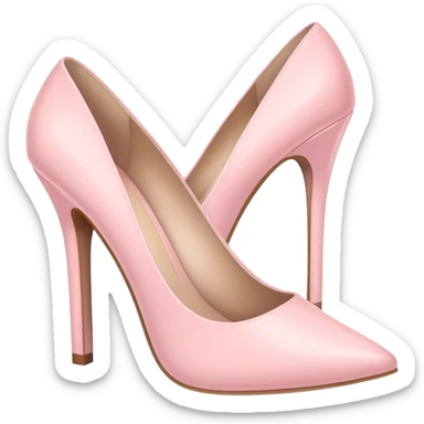 Pastel pink heels  sticker