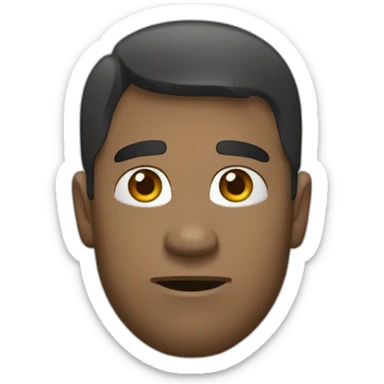 Tête penché sur la gauche sticker