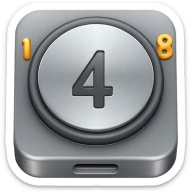 Check Mark Button replace Check Mark icon with number 165 inside the button sticker