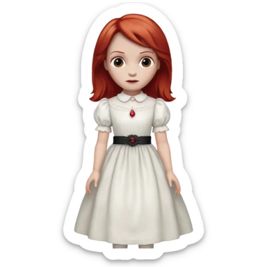 Annabelle doll (red hair) from The Conjuring movie sticker